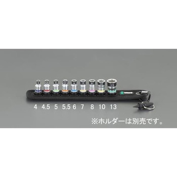 1/4"DRx 13mm ソケット(ホールド機能付) エスコ