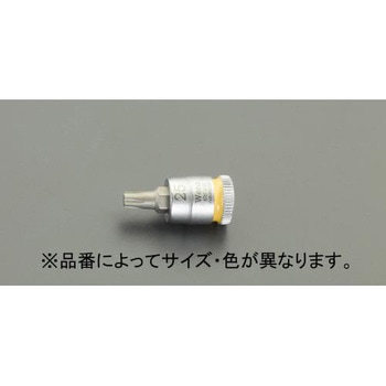 1/4"DRxT27 [Torx]ビットソケット(ホールド仕様) - エスコ