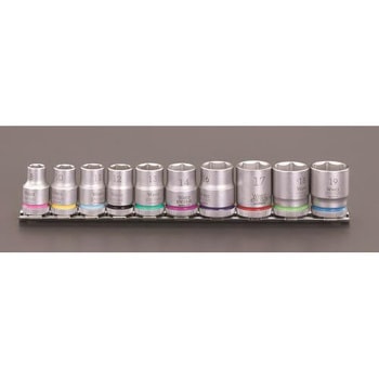 3/8"DR ソケットセット(ZYKLOP) エスコ