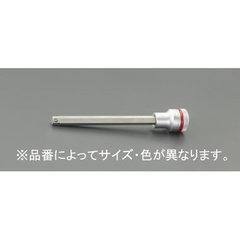 3/8"DRx10mm [Hex-Plus]ビットソケット(ホールド付) エスコ