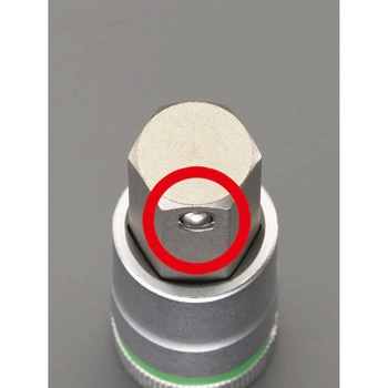1/2"DR/10x140mm[INHEX]ビットソケット(ホールド機能 エスコ