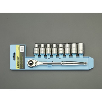 1/2"DR/8-19mm (ステンレス製)ソケットレンチセット エスコ
