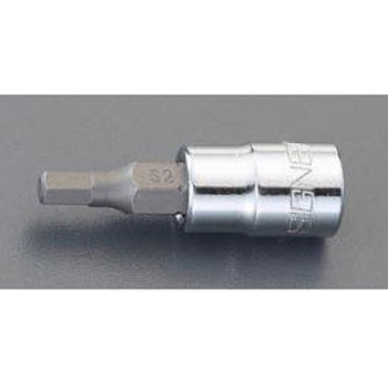1/4"DRx6mm   [Hex]ビットソケット エスコ