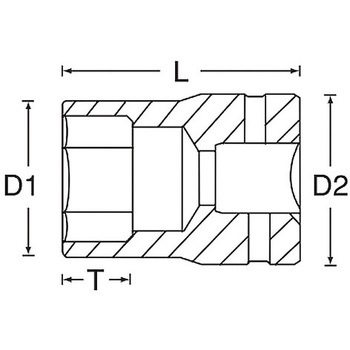 3/8"DRx 3/8"  ソケット - エスコ