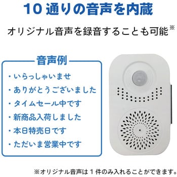 TALK-NAVI-INP 【簡単録音】人感検知音声ガイド 1個 ブロード TALK-NAVI-INP 【簡単録音】人感検知音声ガイド 1個 ブロード