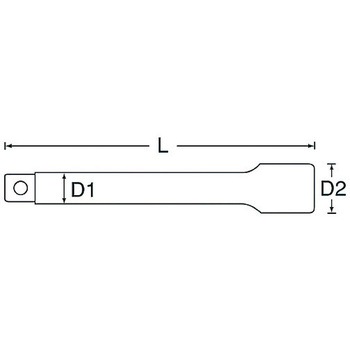 3/4"DRx150mm エクステンションバー エスコ