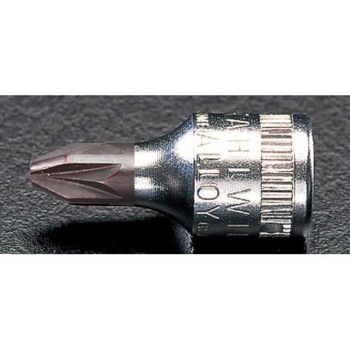 1/4"DR/#2 [Pozidriv]ビットソケット エスコ