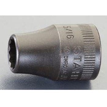 3/8"DRx5/16" スプラインソケット エスコ