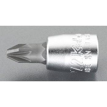 1/4"DRx#2 [Pozidriv]ビットソケット エスコ