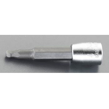 1/4"DRx3mm[Hexagon]ビットソケット(ボールポイント付) エスコ