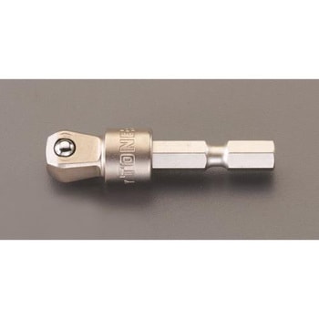 3/8"DRx1/4"HEX/51mm ソケットアダプター(首振型) エスコ