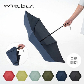 折りたたみ傘 6本骨 55cm ベーシックオートミニR 自動開閉 mabu(マブ)