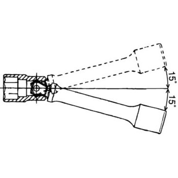1/2"DRx150mm エクステンションバー(スイベル) エスコ