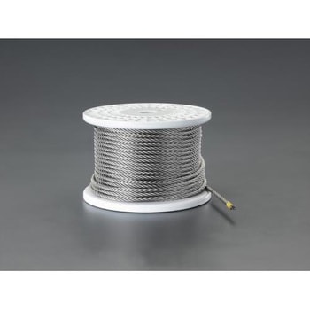 6mmx50m ハンドウィンチ用ワイヤーロープ エスコ