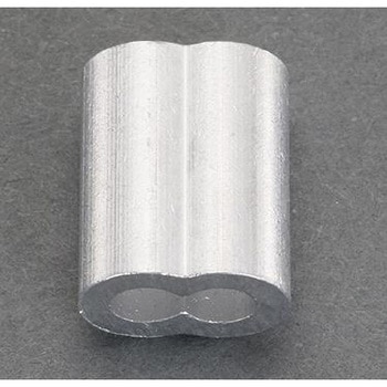 2.5mm ワイヤーロープスリーブ(アルミ/10個) エスコ