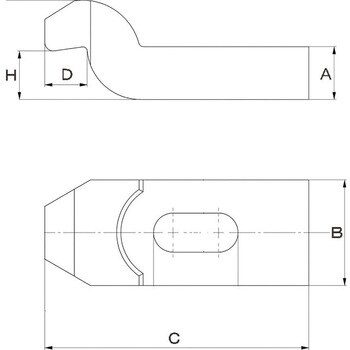 EA637CF-24 M24/250mm クランククランプ 1個 エスコ 【通販モノタロウ】