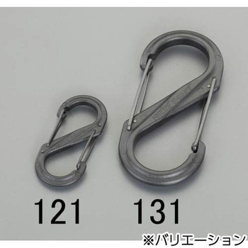 89x41mm Sカンスナップフック(黒) エスコ