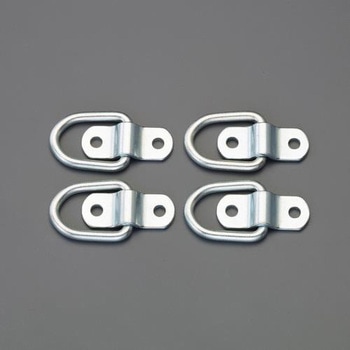 70x 38mm ウォール金具(スチール・クロームメッキ/4個) エスコ