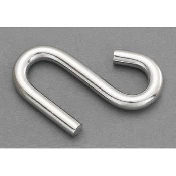 85.0x9.5mm Sフック(ステンレス製) エスコ