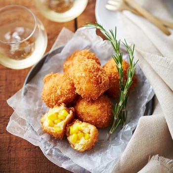 [冷凍]神戸コロッケ 北海道産とうもろこしのプチクリームコロッケ 6個入り - 神戸コロッケ