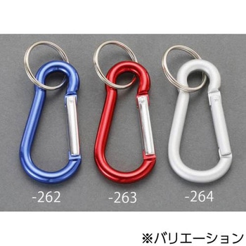 6x60mm カラビナフック(アルミ/シルバー) エスコ