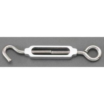 7.9x6.6mm   ターンバックル(Hook&Eye/アルミ・ステンレス) エスコ