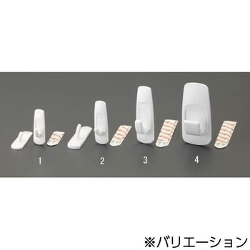 60x21mm フック(粘着付/2個) エスコ