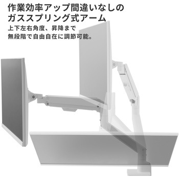 PS1S Wave モニターアーム シングル 耐荷重9kg 17～32インチ対応 Pixio
