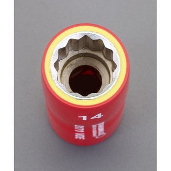 3/8"DRx10mm 絶縁ソケット エスコ