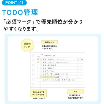 キャンパス 優先順位が分かるTODOルーズリーフA7サイズ コクヨ