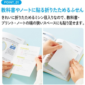 キャンパス 教科書やプリントにもっと書き足せるノートふせん ドット罫 - コクヨ