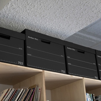 収納 ボックス バンカーズボックス 705ボックス フルブラック (3P) フェローズ