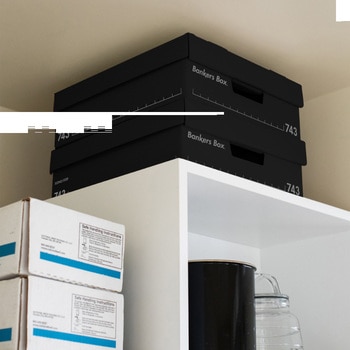 収納 ボックス バンカーズボックス 743Sボックス フルブラック (2P) フェローズ