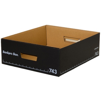 収納 ボックス バンカーズボックス 743Sボックス フルブラック (2P) フェローズ