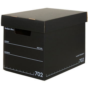 収納 ボックス バンカーズボックス 702ボックス フルブラック (3P) フェローズ