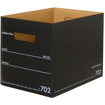 収納 ボックス バンカーズボックス 702ボックス フルブラック (3P) フェローズ