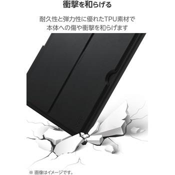 iPad Air ケース 11インチ(M3/M2)/10.9インチ 第5世代 第4世代 ソフト Apple Pencil収納 スタンド機能付き エレコム