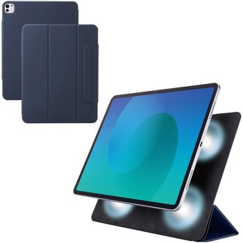 iPad Pro ケース 13インチ ( M4 ) マグネット着脱フラップ 2アングル スタンド オートスリープ機能 軽量 エレコム