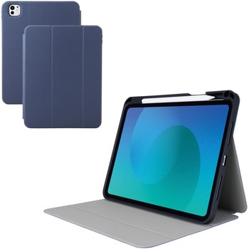 iPad Pro ケース 11インチ ( M4 ) マグネット式フラップ Apple Pencil収納 フリーアングル 衝撃吸収 エレコム