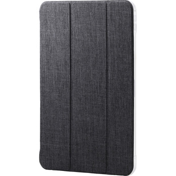 iPad Pro 11インチ (M5/M4) ケース ファブリックフラップ 2アングル スタンド 軽量 薄型 背面クリア エレコム
