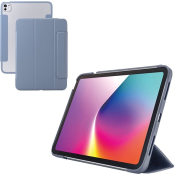 iPad Pro ケース 11インチ ( M4 ) マグネット式フラップ 2アングル スタンド 軽量 薄型 耐衝撃 背面クリア エレコム