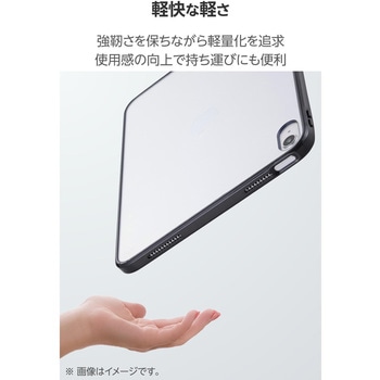 iPad ケース 11インチ(A16)/10.9インチ 第10世代 耐衝撃 背面クリア - エレコム