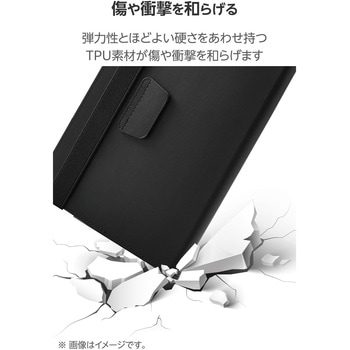iPad mini ケース 8.3インチ(A17 Pro)/第6世代 ベルト付きフラップ Apple Pencil収納 軽量 耐衝撃 エレコム