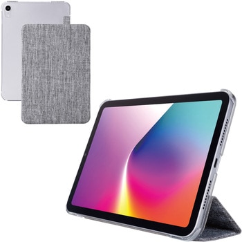 iPad mini ケース 8.3インチ(A17 Pro)/第6世代 マグネット式フラップ 2アングル スタンド - エレコム