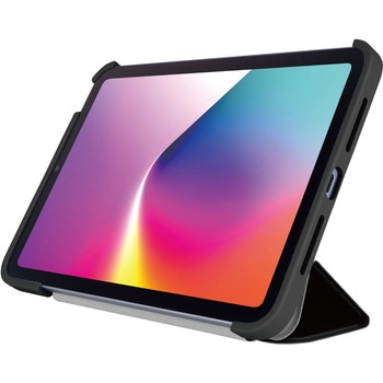 iPad mini ケース 8.3インチ(A17 Pro)/第6世代 マグネット式フラップ 軽量 薄型 耐衝撃 背面クリア - エレコム