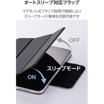 iPad mini ケース 8.3インチ(A17 Pro)/第6世代 マグネット着脱フラップ 2アングル オートスリープ機能 エレコム