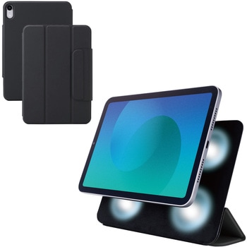 iPad mini ケース 8.3インチ(A17 Pro)/第6世代 マグネット着脱フラップ 2アングル オートスリープ機能 エレコム
