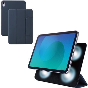 iPad mini ケース 8.3インチ(A17 Pro)/第6世代 マグネット着脱フラップ 2アングル オートスリープ機能 エレコム