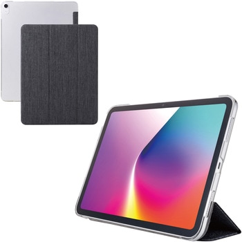 iPad Air ケース 13インチ (M3/M2) マグネット式ファブリックフラップ 2アングル スタンド 軽量 薄型 エレコム