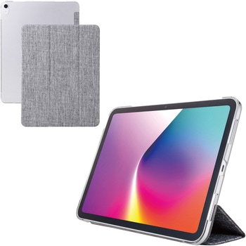 iPad Air ケース 13インチ (M3/M2) マグネット式ファブリックフラップ 2アングル スタンド 軽量 薄型 エレコム